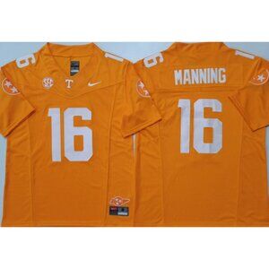 Mens Youths  Kids 16 PEYTON MANNING Orange Stitched JERSEY